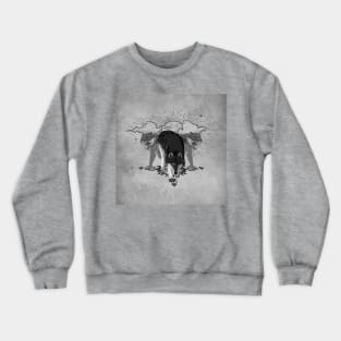 Wonderful wolves in black and white Crewneck Sweatshirt